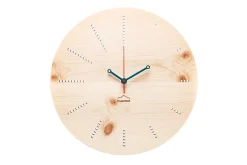 Design Wanduhr 'Azuhr Zirbe rund'