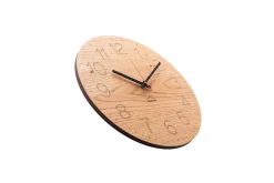 Design Wanduhr 'Duhrchblick Eiche rund'