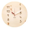 Design Wanduhr 'Manufaktuhr Zirbe rund'
