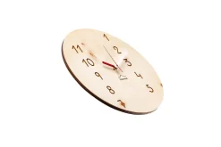 Design Wanduhr 'Manufaktuhr Zirbe rund'