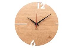 Design Wanduhr 'Puhr Eiche rund'