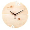 Design Wanduhr 'Puhr Zirbe rund'