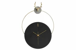 Design Wanduhr 'THE BLACK ANTLER.'
