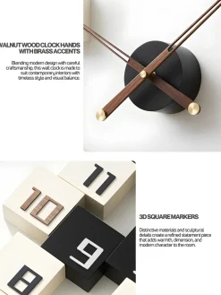 Design Wanduhr 'THE CONTRAST'