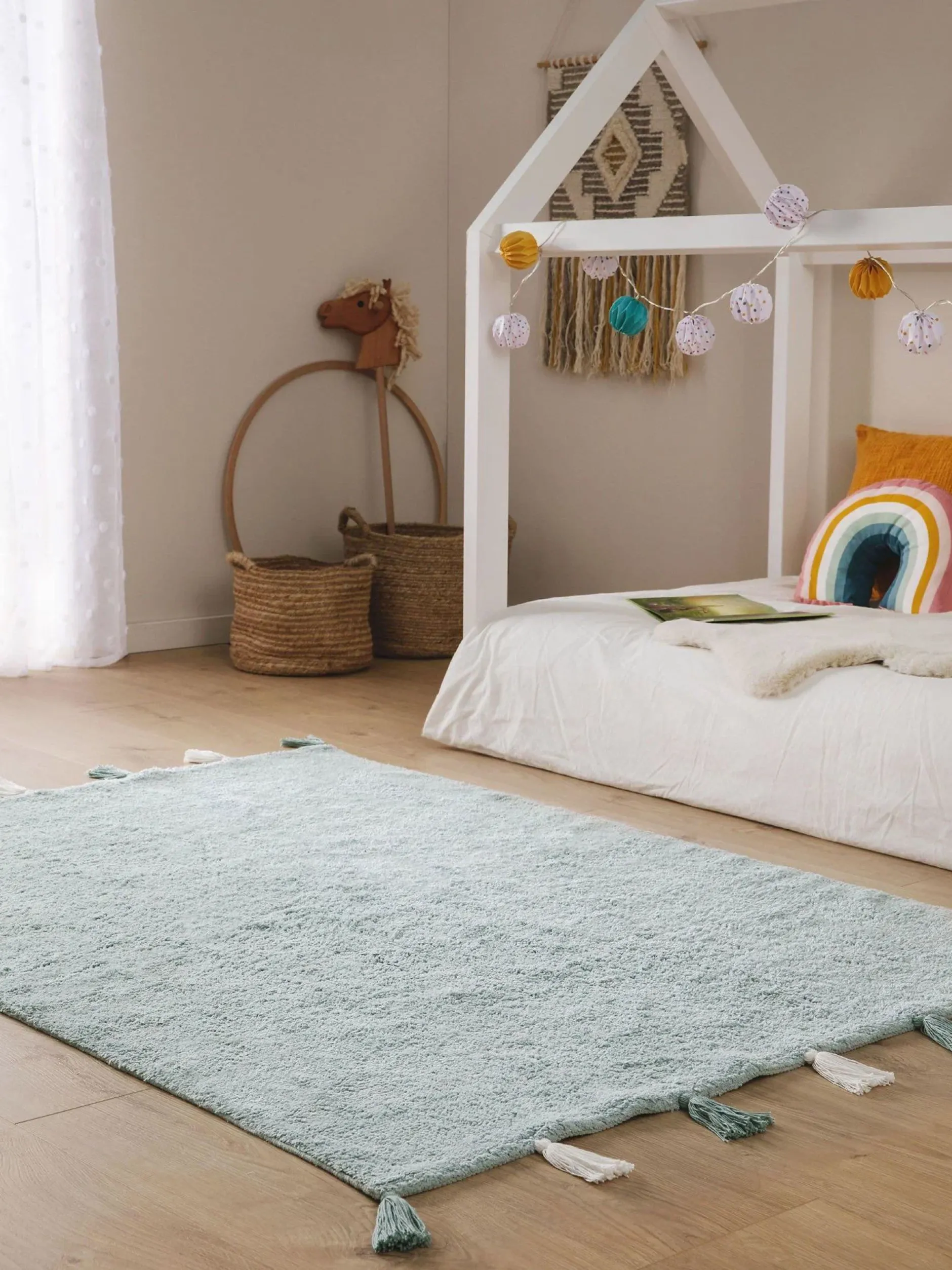 Design Waschbarer Kinderteppich Malu Grün I