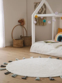 Design Waschbarer Kinderteppich Malu Blau II