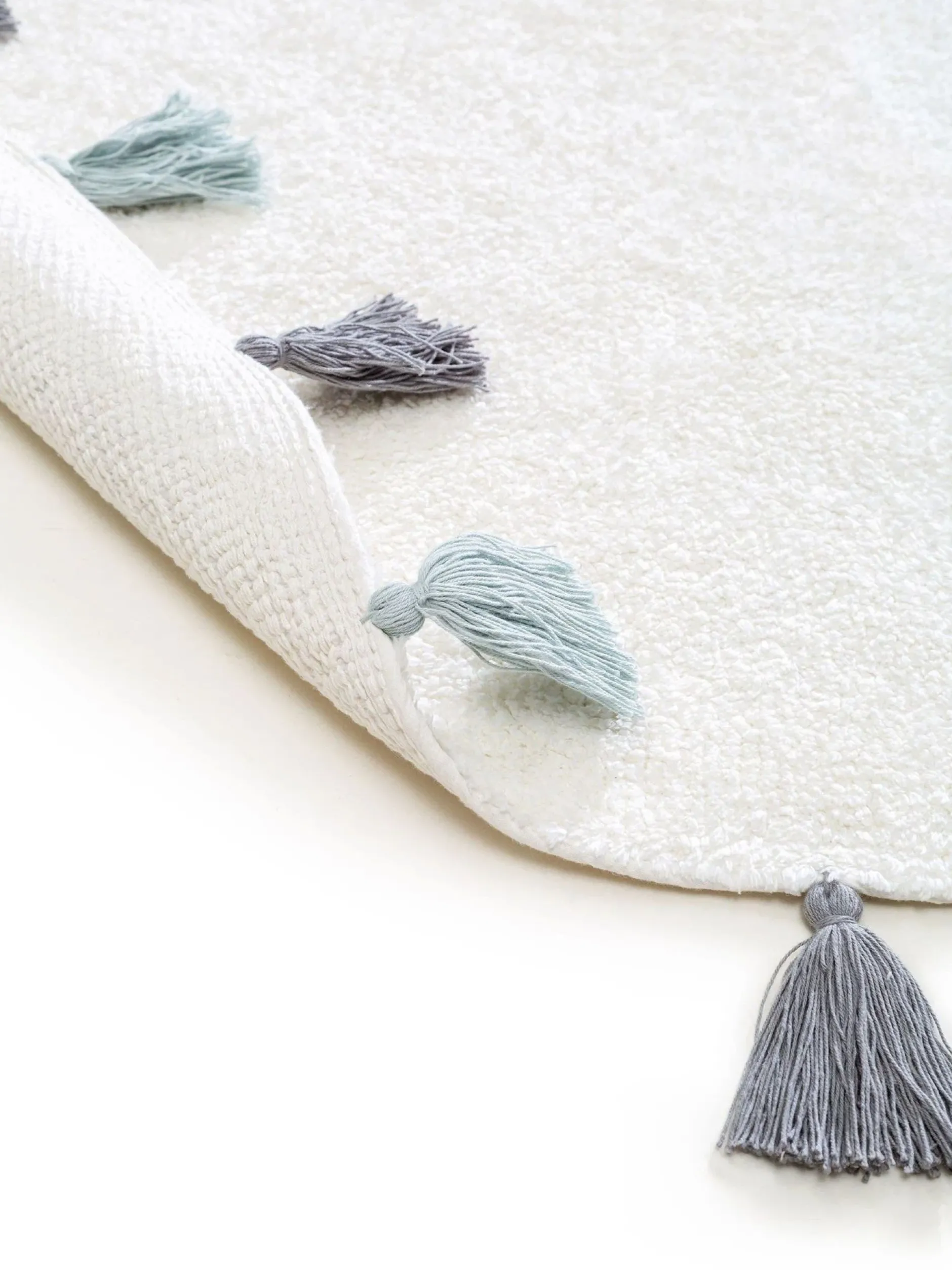 Design Waschbarer Kinderteppich Malu Blau II