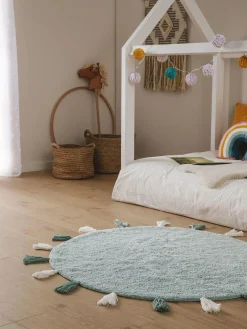 Design Waschbarer Kinderteppich Malu Grün II