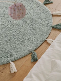 Design Waschbarer Kinderteppich Malu Grün II