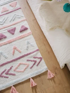 Design Waschbarer Kinderteppich Levi Rosa