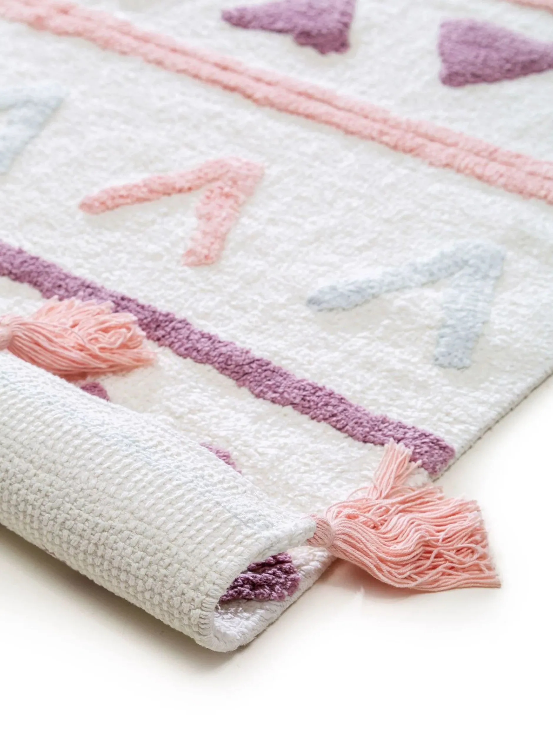 Design Waschbarer Kinderteppich Levi Rosa