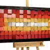 3D Wandbild 'Flammentanz' 130x53x8cm