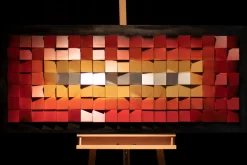 3D Wandbild 'Flammentanz' 130x53x8cm