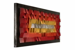 3D Wandbild 'Flammentanz' 130x53x8cm