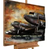 3D Wandbild 'Flight towards Sunset' 100x75x7cm