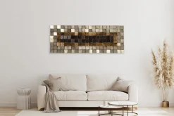 3D Wandbild 'Lustrous Pixel'