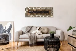3D Wandbild 'Lustrous Pixel'