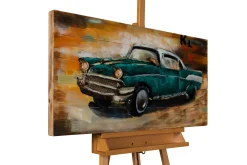 3D Wandbild 'Nostalgic Journey' 100x50x6,5cm