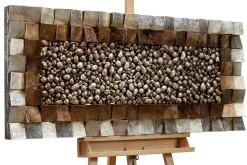 3D Wandbild 'Pixelated Illusions' 123x55x7cm