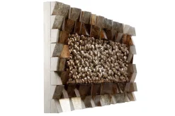 3D Wandbild 'Pixelated Illusions' 123x55x7cm