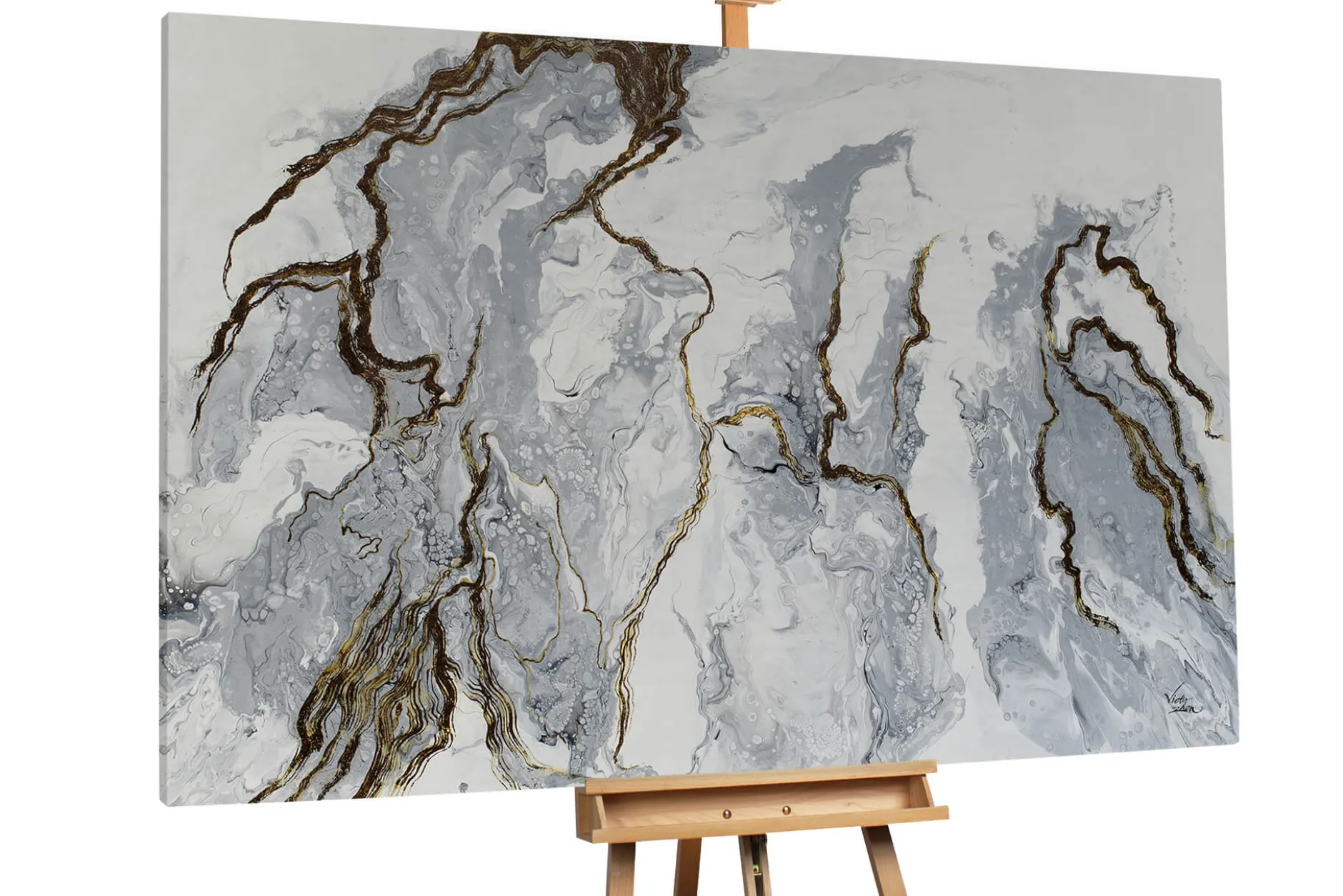 Gemälde 'Majestic Marble' | Handgemaltes Unikat