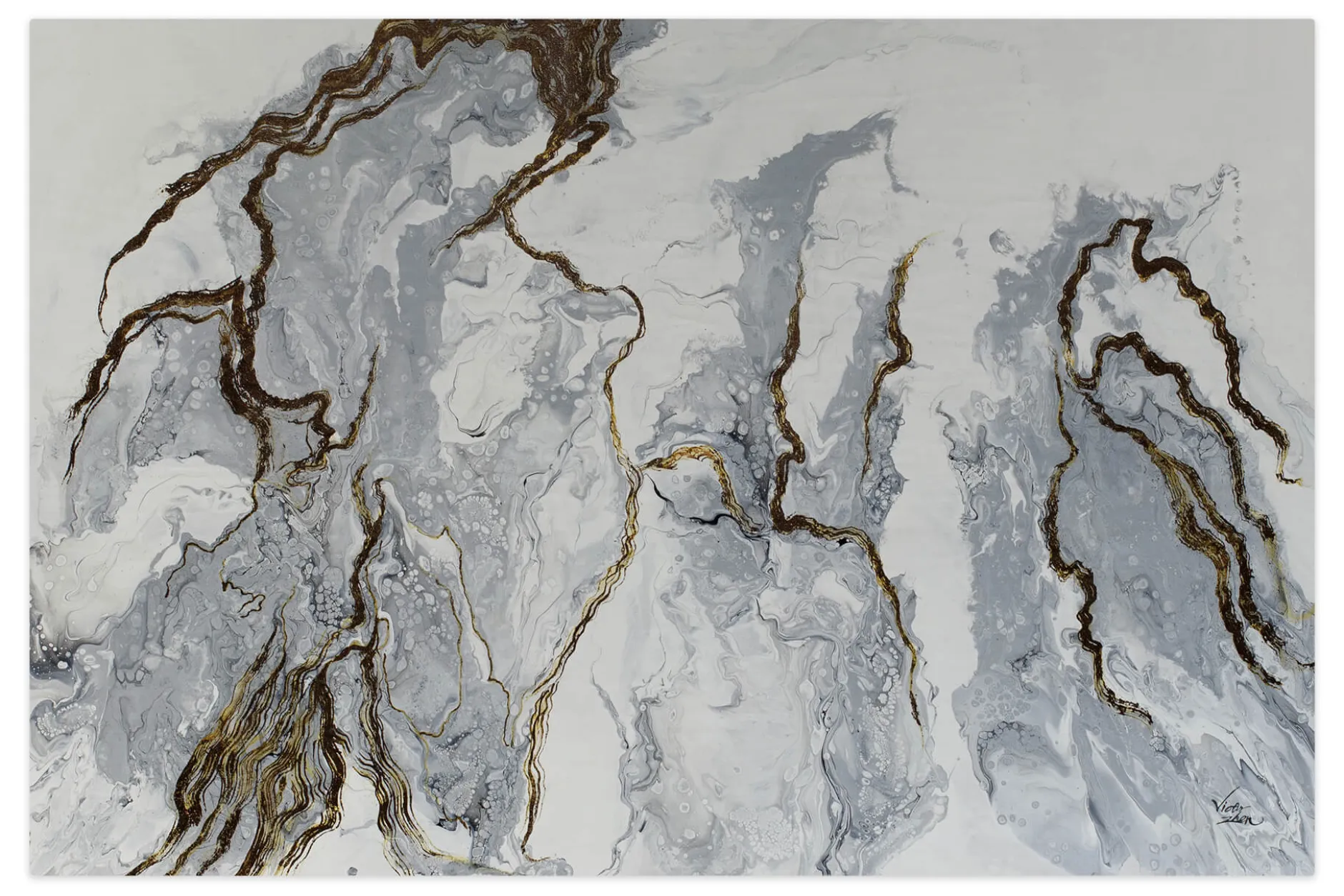 Gemälde 'Majestic Marble' | Handgemaltes Unikat