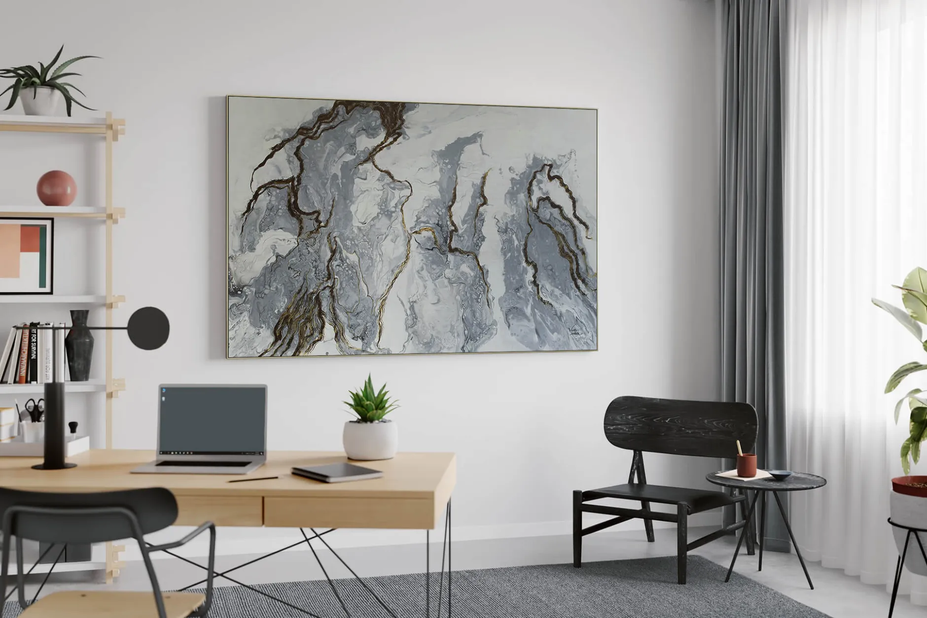 Gemälde 'Majestic Marble' | Handgemaltes Unikat