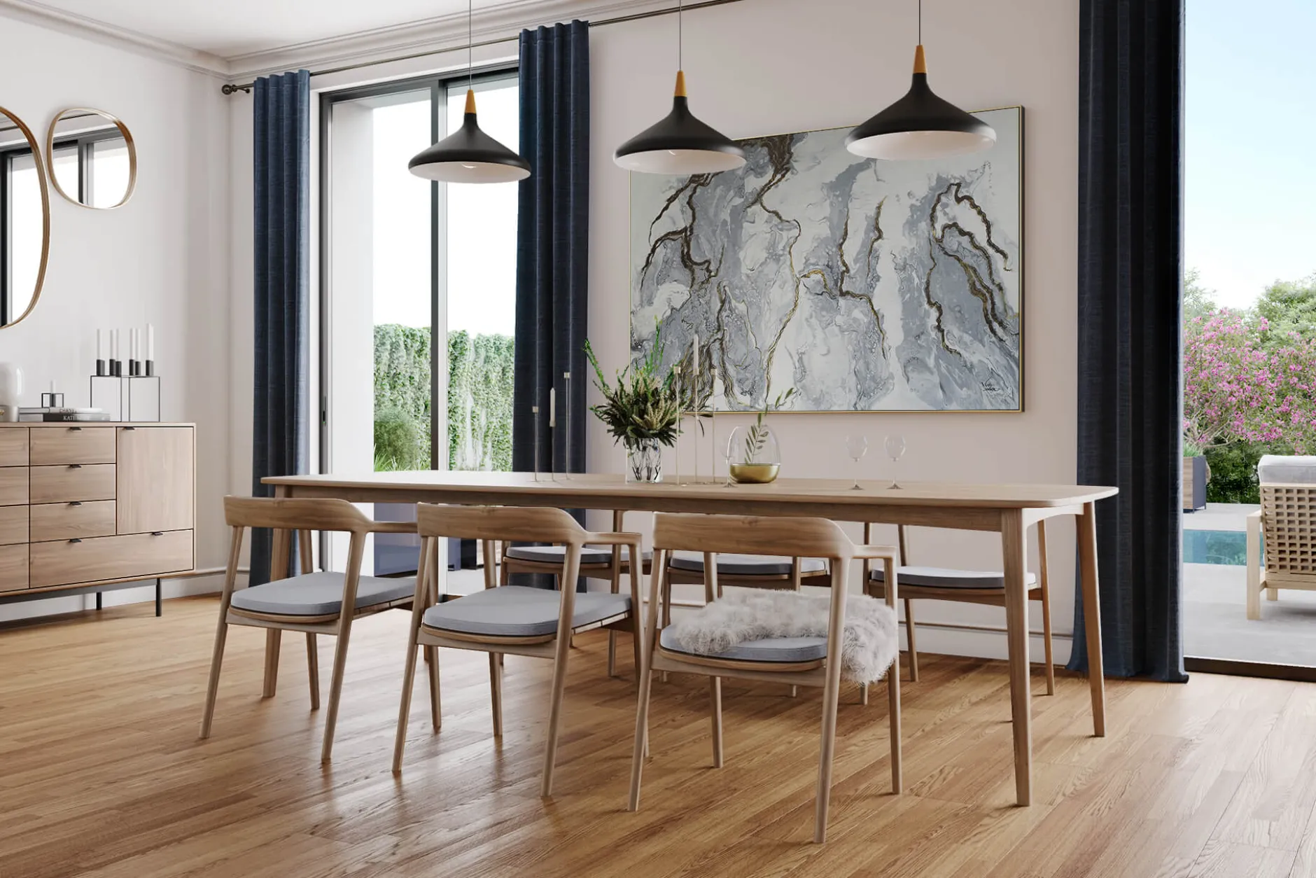 Gemälde 'Majestic Marble' | Handgemaltes Unikat