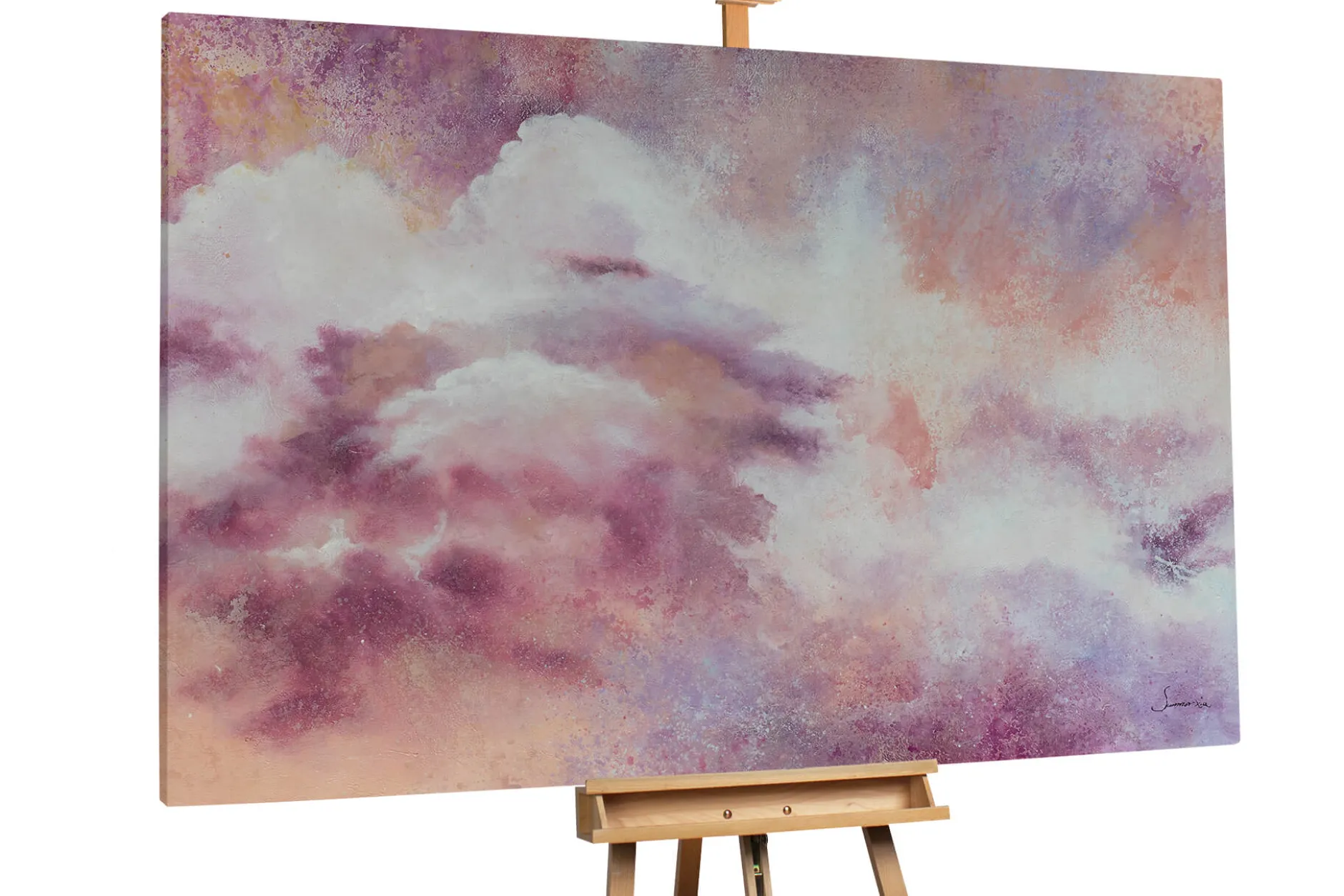 Gemälde 'Purple Sky' | Handgemaltes Unikat