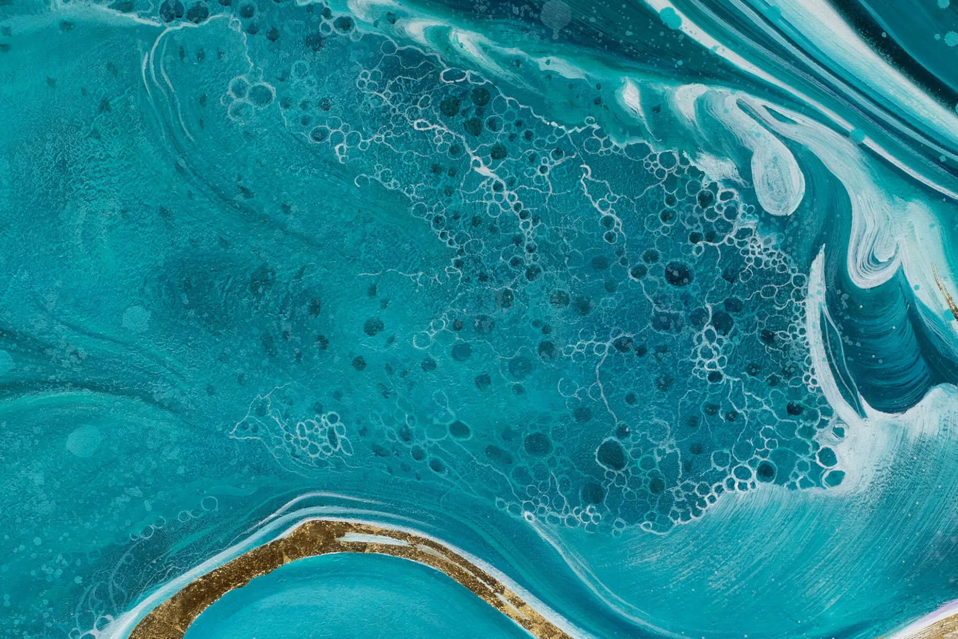 Gemälde 'Silky Waves' | Handgemaltes Unikat