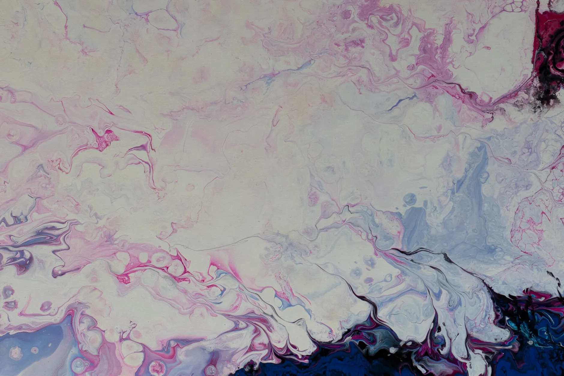 Gemälde 'Violet Geode' | Handgemaltes Unikat
