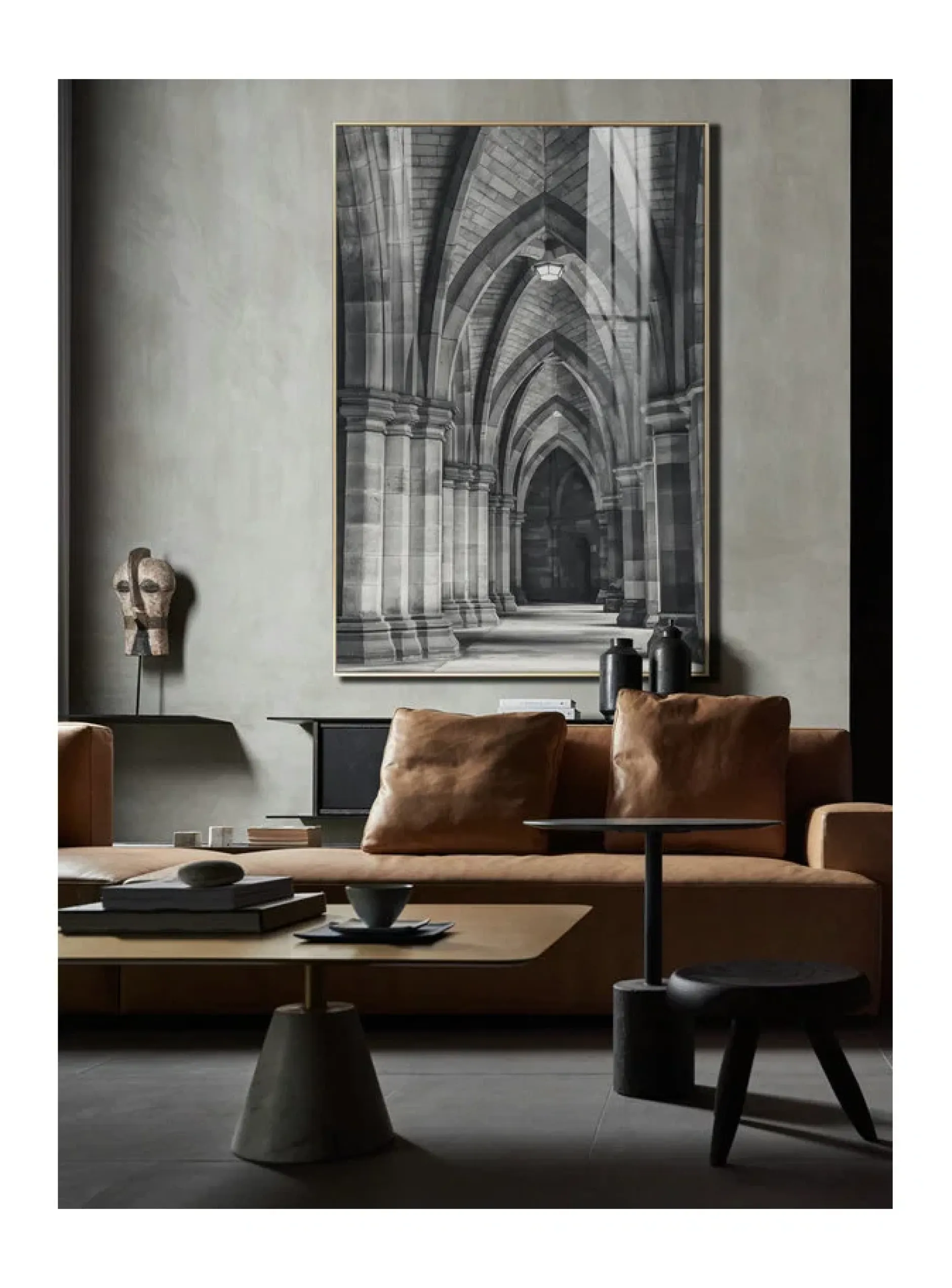 Gerahmte Fotografie 'Gothic Cathedral' 60x90cm