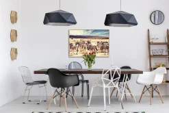 Gerahmte Fotografie 'Tal der Zebras' 90x60cm