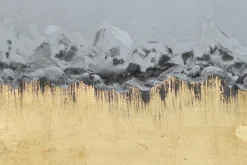 Gerahmtes Acryl Gemälde 'Goldenes Himmelreich' 77,5x102,5cm