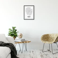 Gerahmtes Karten-Poster 'We Met in Moscow' 21x30cm