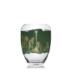 Glas Vase 'Christmas Nativity' von Goebel 8x17x8cm