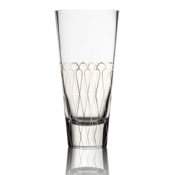 Glas Vase 'Golden Arc' von Goebel 12x26x12cm