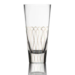 Glas Vase 'Golden Arc' von Goebel 12x26x12cm