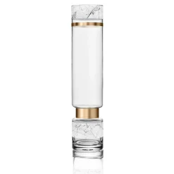 Glas Vase 'Golden Vein' von Goebel 10x45x10cm