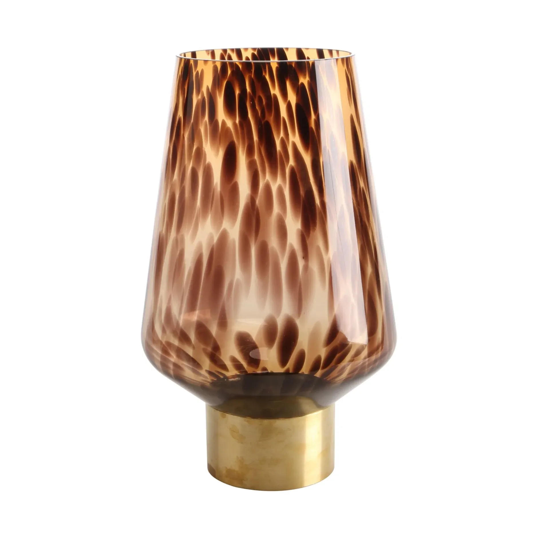 Glas Vase 'Leopard Glow' von Goebel 23,5x40x23,5cm