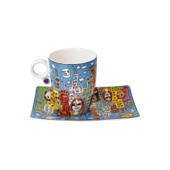 Goebel Becher mit Untertasse 'Summer in the City'