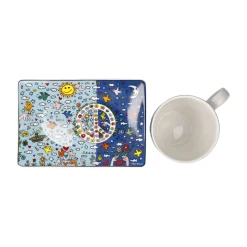 Goebel Becher mit Untertasse 'Give Peace a Chance'