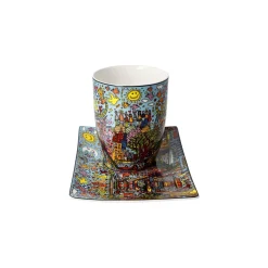 Goebel Becher mit Untertasse 'Cool Coal Days'