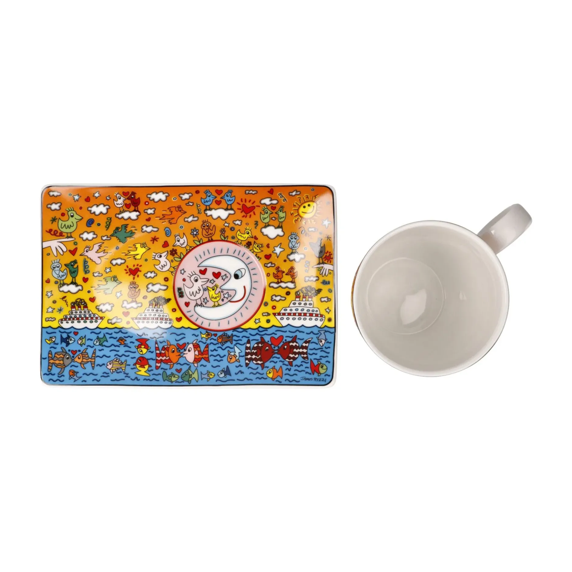 Goebel Becher mit Untertasse 'Romance of Sea'