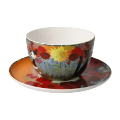 Goebel Tasse mit Untertasse 'Gartenzeit'