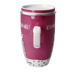 Goebel Teetasse mit Sieb und Deckel 'Gar Nix'