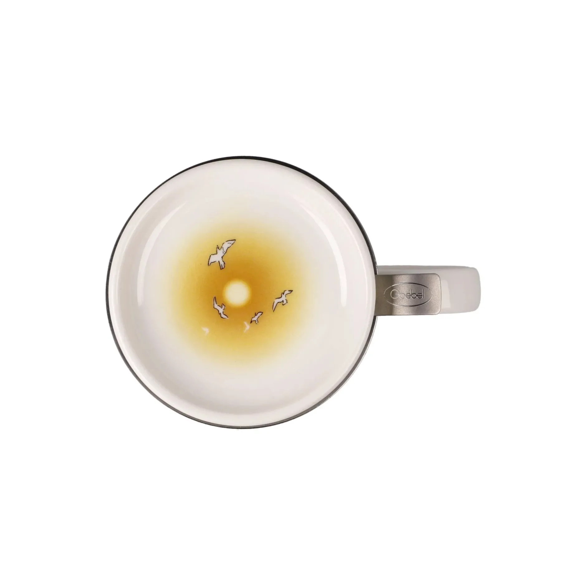 Goebel Teetasse mit Sieb und Deckel 'Seaview'