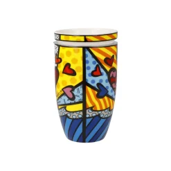 Goebel Teetasse mit Sieb und Deckel 'A New Day'