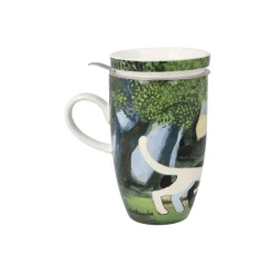 Goebel Teetasse mit Sieb und Deckel 'Nel Verde'