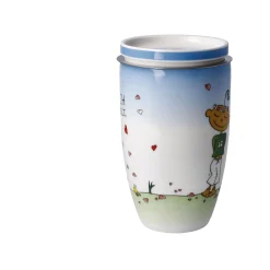 Goebel Teetasse mit Sieb und Deckel 'Für Dich'